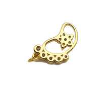 Load image into Gallery viewer, CZ Micro Pave Foot Shape Pendant,18K Gold Star Charm, Necklace Bracelet Charm Pendant,12x21mm,Sku#FH158
