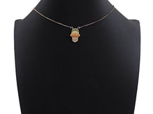 Load image into Gallery viewer, Colorful CZ Micro Pave Hamsa Hand Pendant/Charm,Cubic Zirconia Paved Charm, Necklace Bracelet Charm Pendant, 14x21mm,sku#F1144