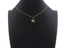 Load image into Gallery viewer, CZ Enamel Starfish Shape Charm, Gold/Silver Finish Enamel CZ Pave Star Fish Pendant, Pave Charm,16x18mm, sku#L323