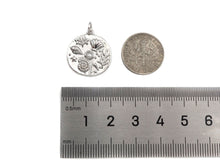 Load image into Gallery viewer, CZ Micro Pave Underwater World pearl Center Coin Pendant/Charm,Sheell Snail Pearl, sku#L400