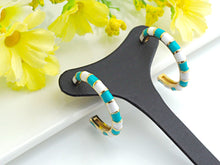 Load image into Gallery viewer, Enamel Round Ring Hoop Earring ,Sku#J155