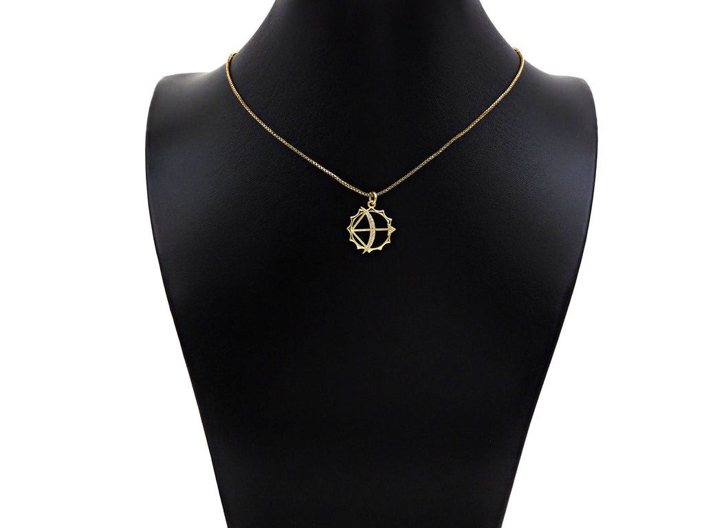 CZ Micro Pave Bow and Arrow Pendant/Charm, Bracelet Necklace CZ Round Pendant Charm, Cupid's Arrow Charm,18x20mm,Sku#L458