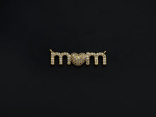 Load image into Gallery viewer, CZ Micro Pave Mom Alphabet With Heart Pendant/Charm,Cubic Zirconia Paved Charm, Necklace Bracelet Charm Pendant, 8x28mm,sku#F1132