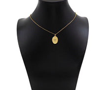 Load image into Gallery viewer, 18K Dainty Gold Eagle On Oval Shape Pendant/Charm,Eagle Medallion Charm, Necklace Bracelet Charm Pendant, 20x14mm, Sku#F1363