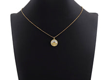 Load image into Gallery viewer, Clear CZ Micro Pave Scallop Shell on Mother-of-pearl Pendant