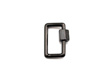 Load image into Gallery viewer, Rectangular Carabiner Clasp, Screw Clasp, Gold/Silver/Rose Gold/Gunmetal Clasp, 15x21mm, sku#H246