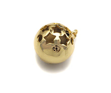 Load image into Gallery viewer, CZ Micro Pave 3D Round Ball Pendant/Charm,Evil Eye Heart Star Moon CZ Ball Charm, Necklace Bracelet Charm Pendant,14x17mm, Sku#LK200