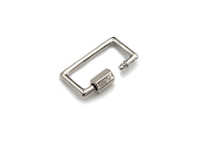 Load image into Gallery viewer, Rectangular Carabiner Clasp, Screw Clasp, Gold/Silver/Rose Gold/Gunmetal Clasp, 15x21mm, sku#H246