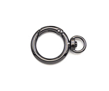 Load image into Gallery viewer, 28mm Round Buckle Spring Gate, Gold/Silver/Gunmental/Rose Gold Clasp, Snap Clip Clasp, Spring Buckle for Purse Key Jewelery, sku#H313