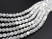 Load image into Gallery viewer, Natural Gypsum Selenite Beads, Round Smooth 6mm/8mm/10mm,SKU#U610