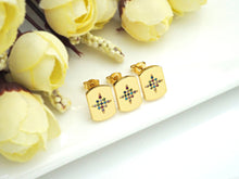 Load image into Gallery viewer, CZ North Star Stud Earring, Sku#J233