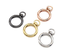 Load image into Gallery viewer, 28mm Round Buckle Spring Gate, Gold/Silver/Gunmental/Rose Gold Clasp, Snap Clip Clasp, Spring Buckle for Purse Key Jewelery, sku#H313
