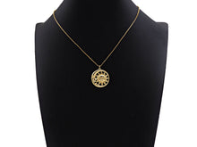 Load image into Gallery viewer, CZ Micro Pave Sunflower SUN Cresent Moon Pendant/Charm,Sku#L402