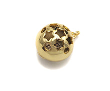 Load image into Gallery viewer, CZ Micro Pave 3D Round Ball Pendant/Charm,Hamsa Hand Heart Elephant Butterfly CZ Charm, Necklace Bracelet Charm Pendant,14x17mm, Sku#LK201