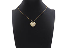Load image into Gallery viewer, Red Black White Enamel Heart Shape Pendant with Gold Finish, Enamel Heart, Colorful Enamel Heart, 23x22mm, Sku#LK163