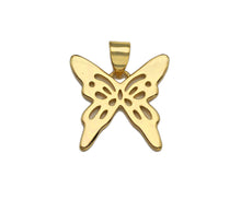 Load image into Gallery viewer, 18K Gold Silver Butterfly Charms, Dainty Charms, Butterfly Pendant, Butterfly Necklace Charms, 17mm, Sku#F1298