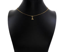 Load image into Gallery viewer, CZ Micro Pave Dainty Gold Triangle Charms, Dainty Pyramid Charms,  Sku#F1343C