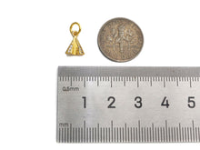 Load image into Gallery viewer, CZ Micro Pave Dainty Gold Triangle Charms, Dainty Pyramid Charms,  Sku#F1343C