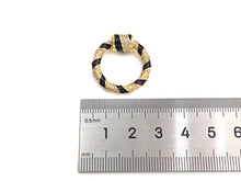 Load image into Gallery viewer, Colorful Enamel Pave Round Ring Shape Clasp, Carabiner Clasp, Ring Connector, Charm Holder, 23.5mm, sku#H265