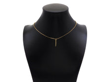 Load image into Gallery viewer, CZ Micro Pave Needle Shape Pendant, 18K Gold Charm, Necklace Bracelet Charm Pendant,2x18mm,Sku#FH161