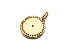 Load image into Gallery viewer, Enamel Colorful Five Star On Coin Pendant,CZ Micro Pave pendant,Enamel pendant,Enamel Jewelry, 14x16mm,sku#F1261