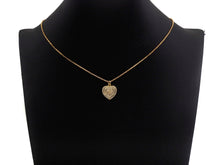 Load image into Gallery viewer, CZ Micro Pave Circled Heart Shaped Pendant/Charm, Heart Cubic Zirconia Pendant Charm, 15x22mm,sku#FH21