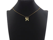 Load image into Gallery viewer, 18K Gold Silver Butterfly Charms, Dainty Charms, Butterfly Pendant, Butterfly Necklace Charms, 17mm, Sku#F1298