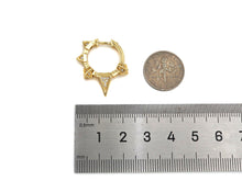 Load image into Gallery viewer, CZ Spike Huggie Earrings, Sku#J306
