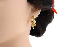 Load image into Gallery viewer, CZ Spike Huggie Earrings, Sku#J306