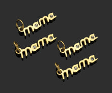Load image into Gallery viewer, Micro Pave Mama Word Pendant/Charm, 18K Gold Filled Y477