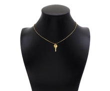 Load image into Gallery viewer, 18K Gold Key Shape Pendant, Gold Charm, SKU#FH162