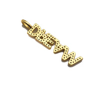 Load image into Gallery viewer, CZ Micro Pave Dream Word Pendant/Charm,Cubic Zirconia Charm, Necklace Bracelet Charm Pendant,6x34mm, Sku#Z1289