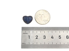 Load image into Gallery viewer, Colorful CZ Micro Pave Puffy Heart Spacer Beads, Cubic Zirconia Heart Space Beads for Bracelet/Necklace, 14x11x8mm,SKU#ML45