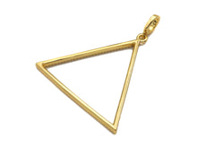 Load image into Gallery viewer, CZ Micro Pave Triangle Shape Pendant/Charm, sku#F1367C