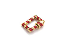 Load image into Gallery viewer, Colorful Enamel Pave Rectangle Shape Clasp, Carabiner Clasp, 15x19mm, sku#H249