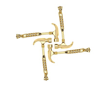 Load image into Gallery viewer, 18K Gold Hammer Shape Pendant, Necklace Bracelet Charm Pendant,15x40mm,Sku#FH163