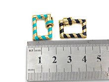 Load image into Gallery viewer, Colorful Enamel Pave Rectangle Shape Clasp, Carabiner Clasp, 15x19mm, sku#H249