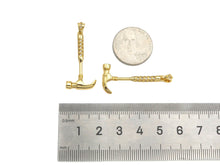 Load image into Gallery viewer, 18K Gold Hammer Shape Pendant, Necklace Bracelet Charm Pendant,15x40mm,Sku#FH163