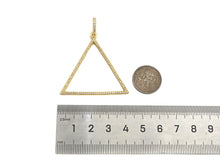 Load image into Gallery viewer, CZ Micro Pave Triangle Shape Pendant/Charm, sku#F1367C