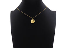 Load image into Gallery viewer, CZ Micro Pave Luck North Star Coin Pendant/Charm,Sku#L405