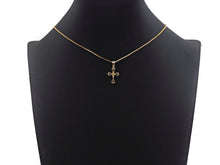 Load image into Gallery viewer, 18k Dainty Gold Flower Cross Shape Charms, Dainty Charms,  Sku#F1300