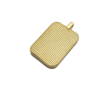 Load image into Gallery viewer, 18K Dainty Gold Cross Evil Eye Vigin Mary On Rectangle Charm,Lion Head Medallion Charm, Necklace Bracelet Pendant,16x26mm, Sku#FH150