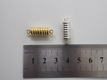 Load image into Gallery viewer, Silver/Gold/Black Plated Strong Magnetic Cylinder Clasp, 8X23mm Clasps, Beading supplies, Secure Clasp,SKU#C65