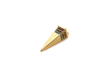 Load image into Gallery viewer, CZ Micro Pave Pyramid 3D Shape Pendant/Charm,Cubic Zirconia Paved Charm, SKU#F1137C