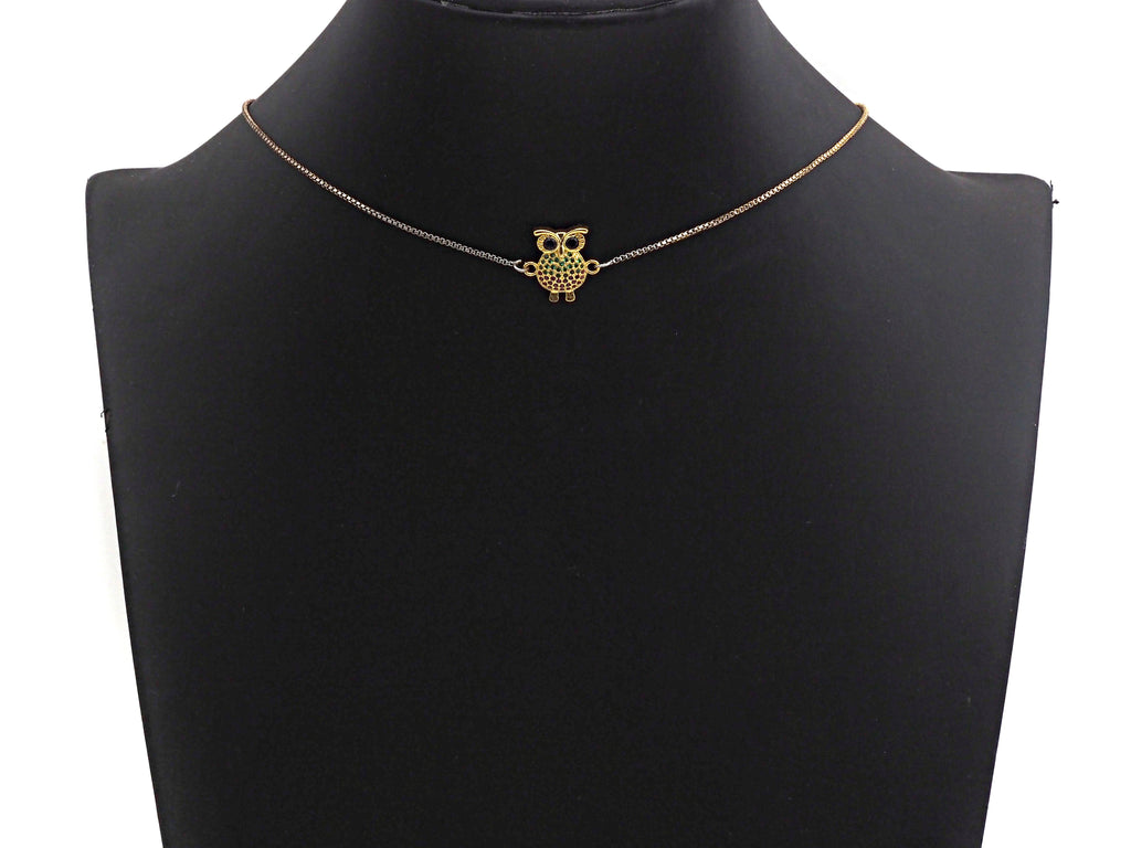 Clorful CZ Micro Pave Owe Connector, Gold/Rose Gold/Silver/Gunmetal plated, mm, Sku#FH108