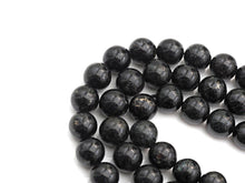 Load image into Gallery viewer, Black Mother of Pearl Beads, 6mm/8mm/10mm/12mm Round Smooth MOP, Shell Beads, Black Beads, 15.5" Full Strand, sku#U618
