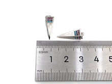 Load image into Gallery viewer, CZ Micro Pave Pyramid 3D Shape Pendant/Charm,Cubic Zirconia Paved Charm, SKU#F1137C