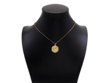 Load image into Gallery viewer, CZ Micro Pave Embossed Night Owl On Round Coin Shape Pendant, 18K Gold Medallion Charm, Necklace Bracelet Charm Pendant,18x22mm,Sku#FH165