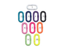 Load image into Gallery viewer, Enamel Oval Spring Clasp, Spring Gate, Spring Buckle Clasp for Purse Key Jewelery Making, Enamel Oval Spring Gate, 17x33mm, Sku#H319