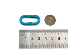 Load image into Gallery viewer, Enamel Oval Spring Clasp, Spring Gate, Spring Buckle Clasp for Purse Key Jewelery Making, Enamel Oval Spring Gate, 17x33mm, Sku#H319